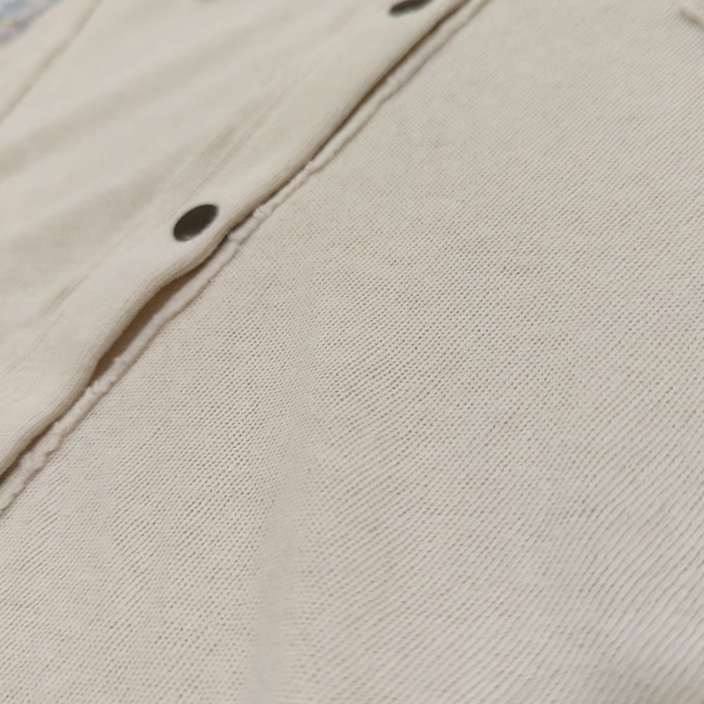 We The Free Cream Long Sleeve Snap Top Women's Size XS Lightweight Norm Neutral - Picture 7 of 13